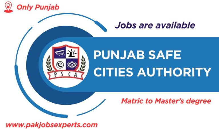 Punjab Safe Cities Authority Jobs